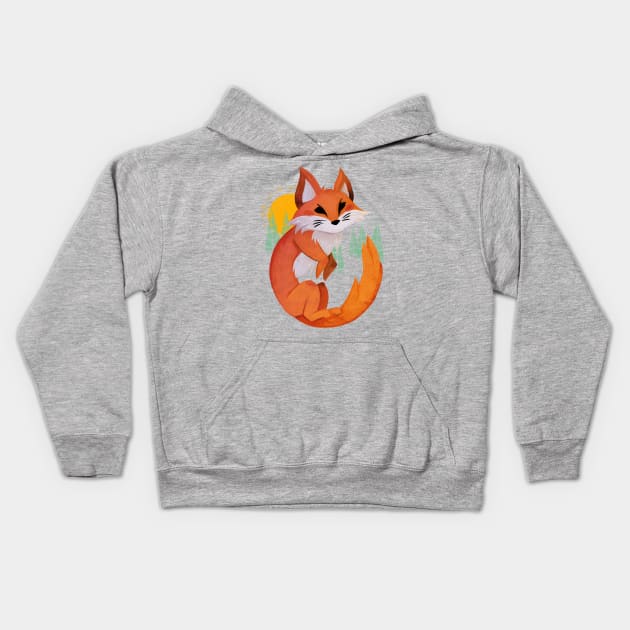 Fox Kids Hoodie by Blanquiurris